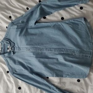 Topman Muscle Fit Blue Denim shirt Sz Small